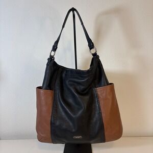Coach Black and Brown Shoulder Bag